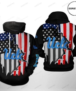 Show Off Your American Pride With The Ucla Bruins Us Flag Limited Edition 3D All Over Print Hoodie