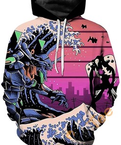Show Off Your Passion With This Evangelion All Over Print Hoodie 3D