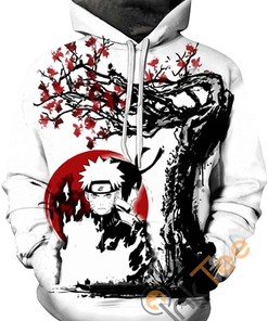 Show Off Your Style With This Naruto All Over Print Hoodie With Front Pocket 3D And Comfy