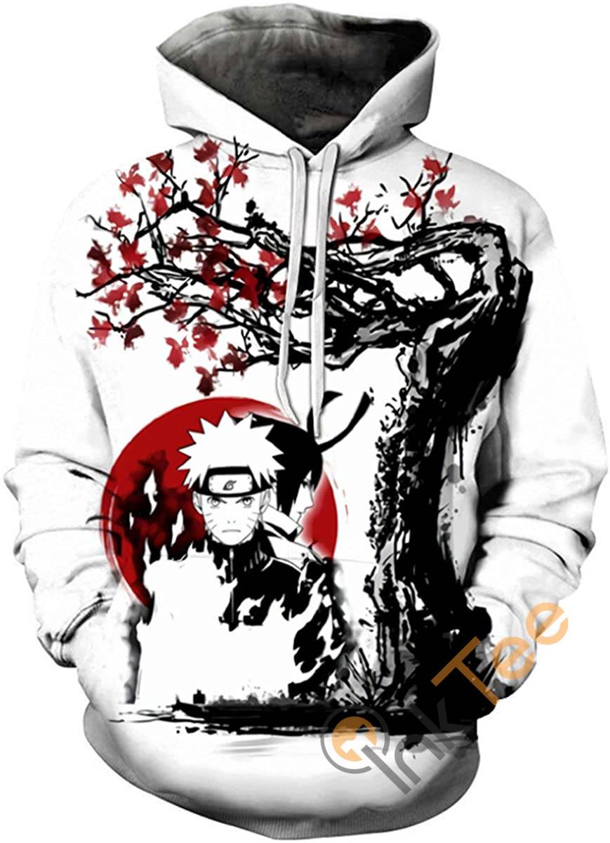 Show Off Your Style With This Naruto All Over Print Hoodie With Front Pocket 3D And Comfy