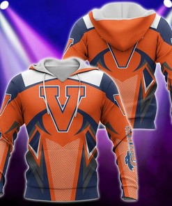 Show Off Your Team Spirit With The Virginia Cavaliers Logo 3D Hoodie - Perfect For College Gifts