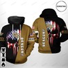 Show Your Gothic Style With Wake Forest Demon Deacons Ncaa Us Flag Skull Awesome 3D Hoodie 