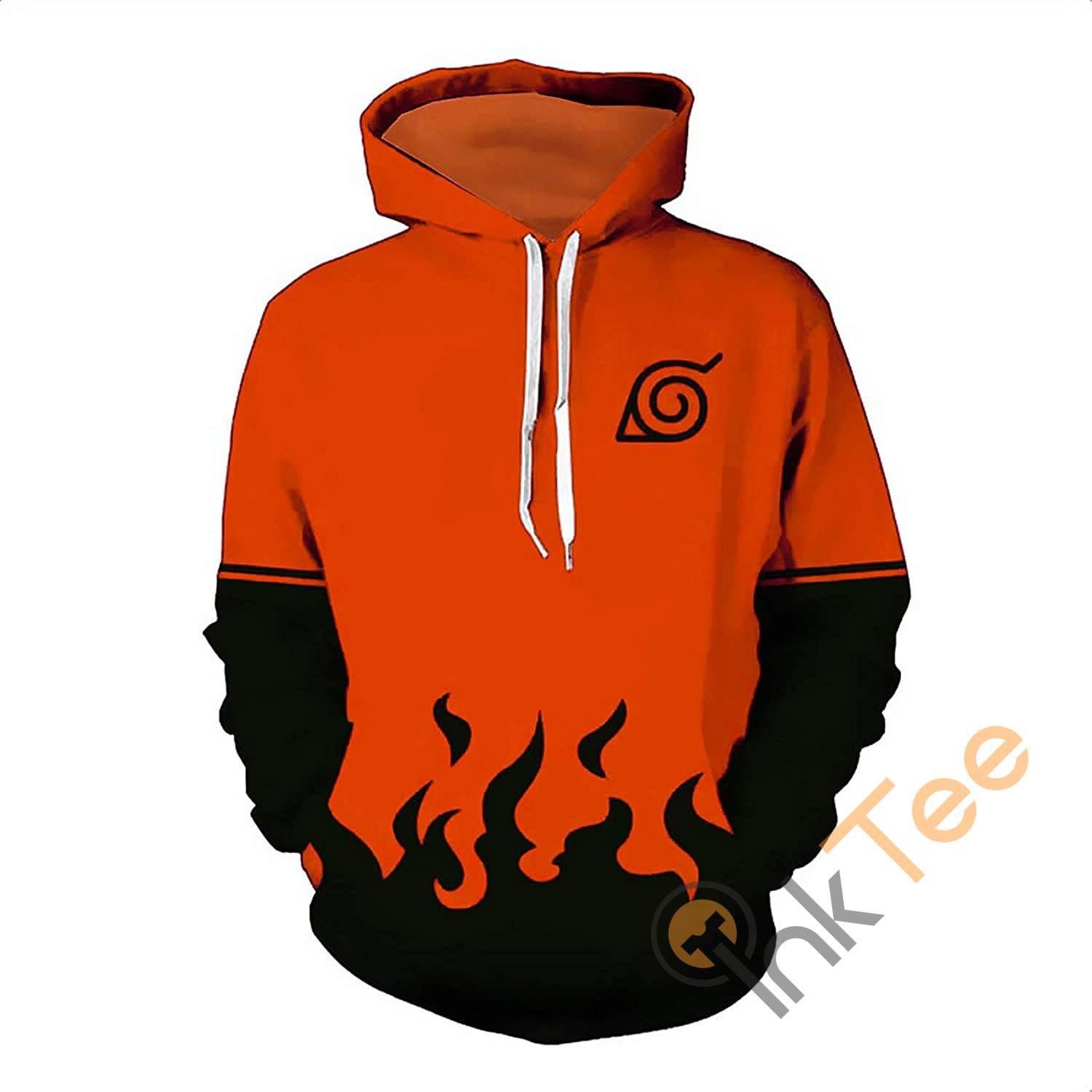 Show Your Love For Naruto With Front Pocket Sport All Over Print Hoodie 3D Of Naruto Prints