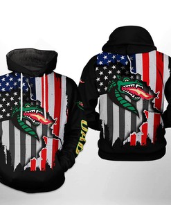 Show Your Patriotic Side With The Blazers Ncaa Us Flag 3D All Over Print Hoodie