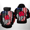 Show Your Patriotism With Wisconsin Badgers Ncaa Us Flag 3D Printed Hoodie/Zipper Hoodie 