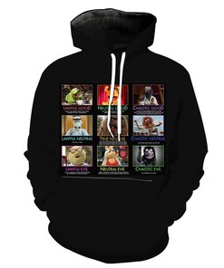 Show Your Personality With D&D Alignment Hoodie In 3D - Customizable To You! 