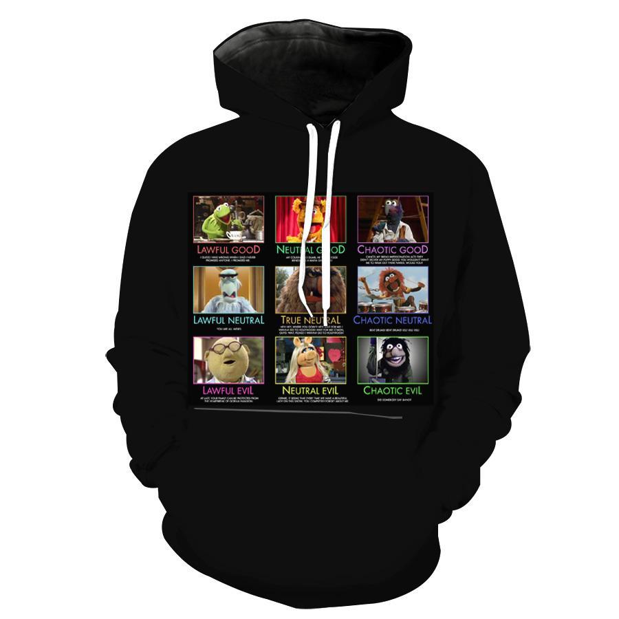 Show Your Personality With D&D Alignment Hoodie In 3D - Customizable To You!