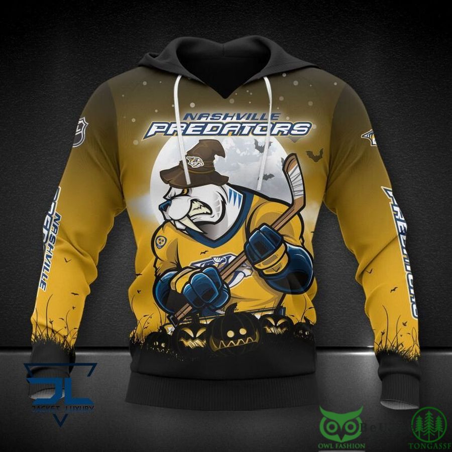 Show Your Respect With Nashville Predators Nhl Camo Veteran 3D All Over Print Hoodie With Zip Up