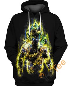Show Your Strength With Son Goku Powerful Warrior 3D Hoodie For Men And Women