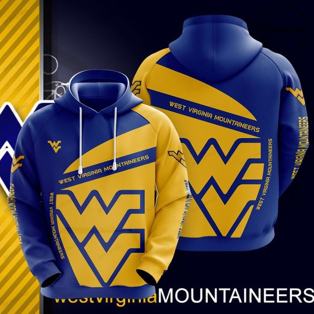 Show Your Support Wv Mountaineers Awesome 3D Hoodie For Ncaa Fans