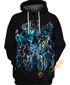 Show Your Transformations With Son Goku Transformations 3D Hoodie For Dragon Ball Fans