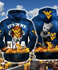 Show Your Wv Mountaineers Spirit With Baby Groot It'S My 3D Ncaa Gifts Hoodie