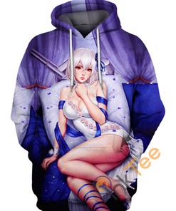 Sirius Azur Lane Ahegao 3D Hoodie For Anime Fans