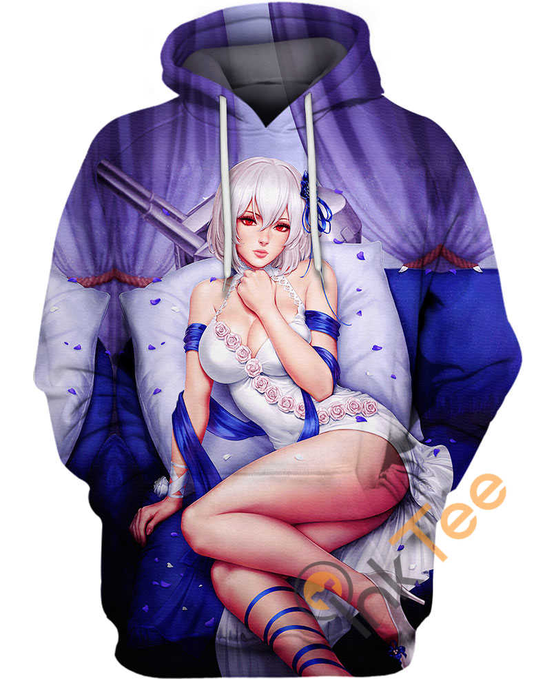 Sirius Azur Lane Ahegao 3D Hoodie For Anime Fans