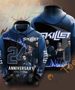 Skillet Usa Sporty All Over Print 3D Hoodie For Music Fans