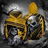 Skull Death Hold Logo Wv Mountaineers 3D Hoodie Perfect For Fans 