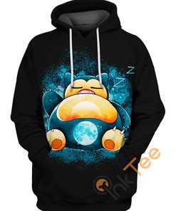 Sleep Soundly With Snorlax Dream 3D Hoodie For Anime Fans