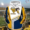 Snoopy Adds Fun To Your West Virginia Mountaineers 3D Hoodie