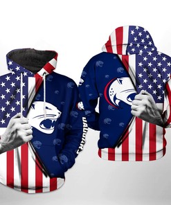 South Alabama Jaguars Us Flag All Over Print 3D Hoodie/Zipper Hoodie - Ncaa Fans