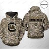 South Carolina Gamecocks Us Flag Camo Veteran 3D Hoodie - Limited Edition 