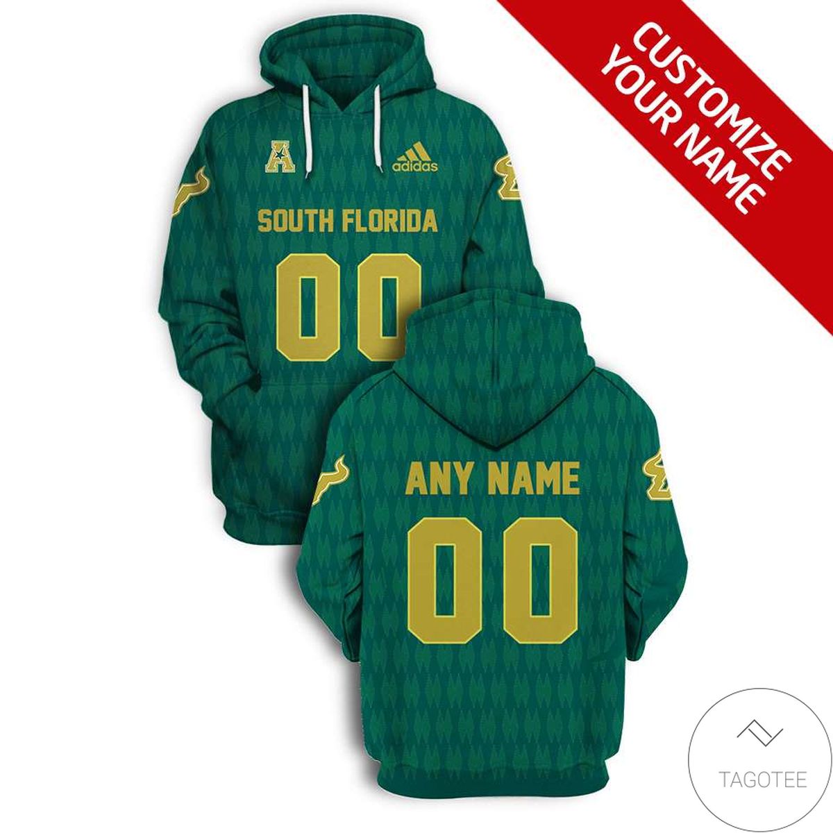 South Florida Bulls Unisex 3D Hoodie - Branded