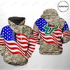 South Florida Bulls Us Flag Camo Veteran 3D Hoodie - Limited Edition