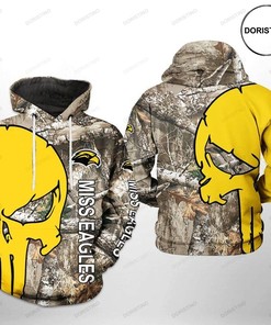 Southern Miss Golden Eagles Camo Veteran Hunting 3D Hoodie - Limited Edition