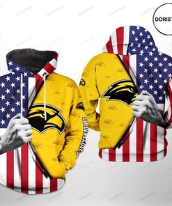 Southern Miss Golden Eagles Us Flag Limited Edition 3D Hoodie - Ncaa Fans Gift