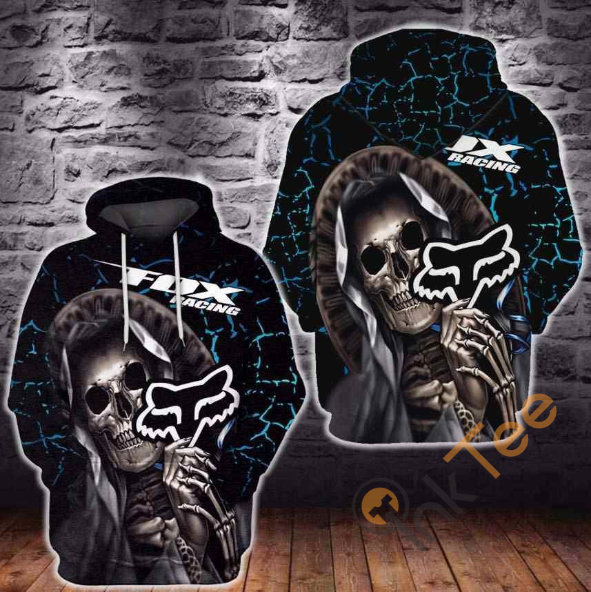 Speed Up With Skull Racing Fox For Fx Lover 3D Hoodie For Men