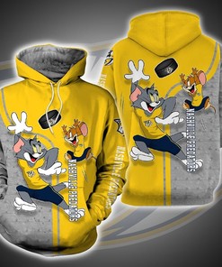 Spooktacular Nashville Predators Nhl Halloween Michael Myers, Jason Voorhees, Freddy Krueger 3D All Over Print Hoodie