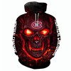 Spooky Montreal Canadiens Halloween Hoodie With 3D Skulls Print