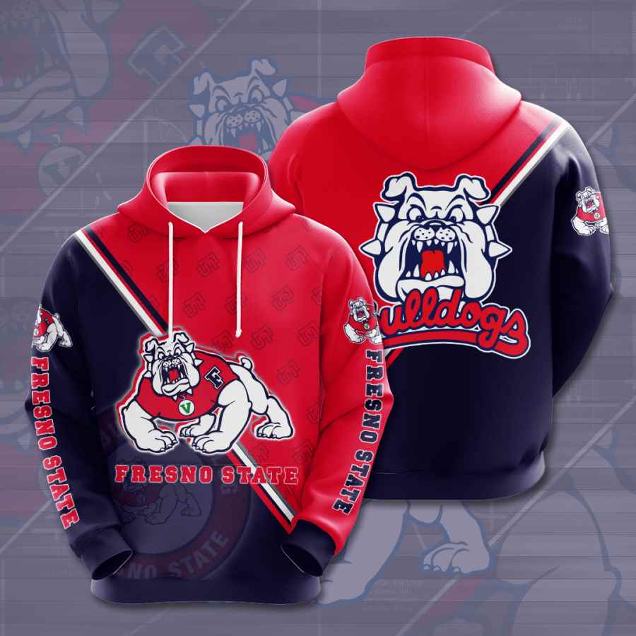 Sports American Football Ncaaf Fresno State Bulldogs Usa Hoodie 3D With Customizable Quote