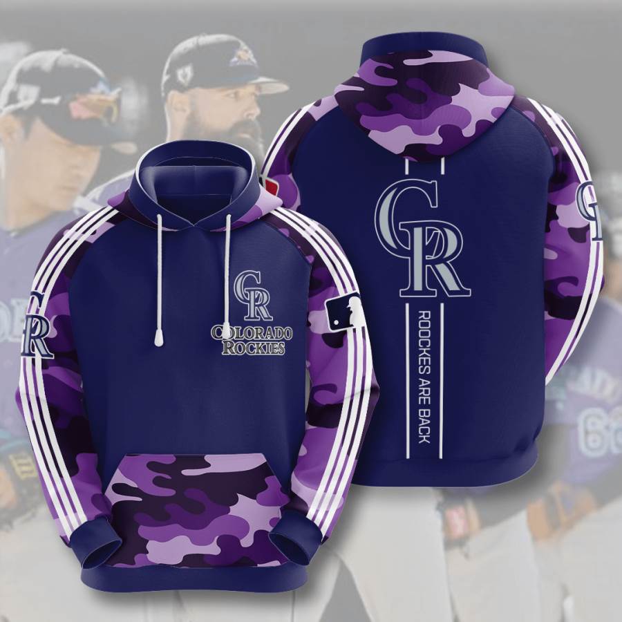 Sports Baseball Mlb Colorado Rockies Usa Sport All Over Print Hoodie 3D - Show Your Unique Style