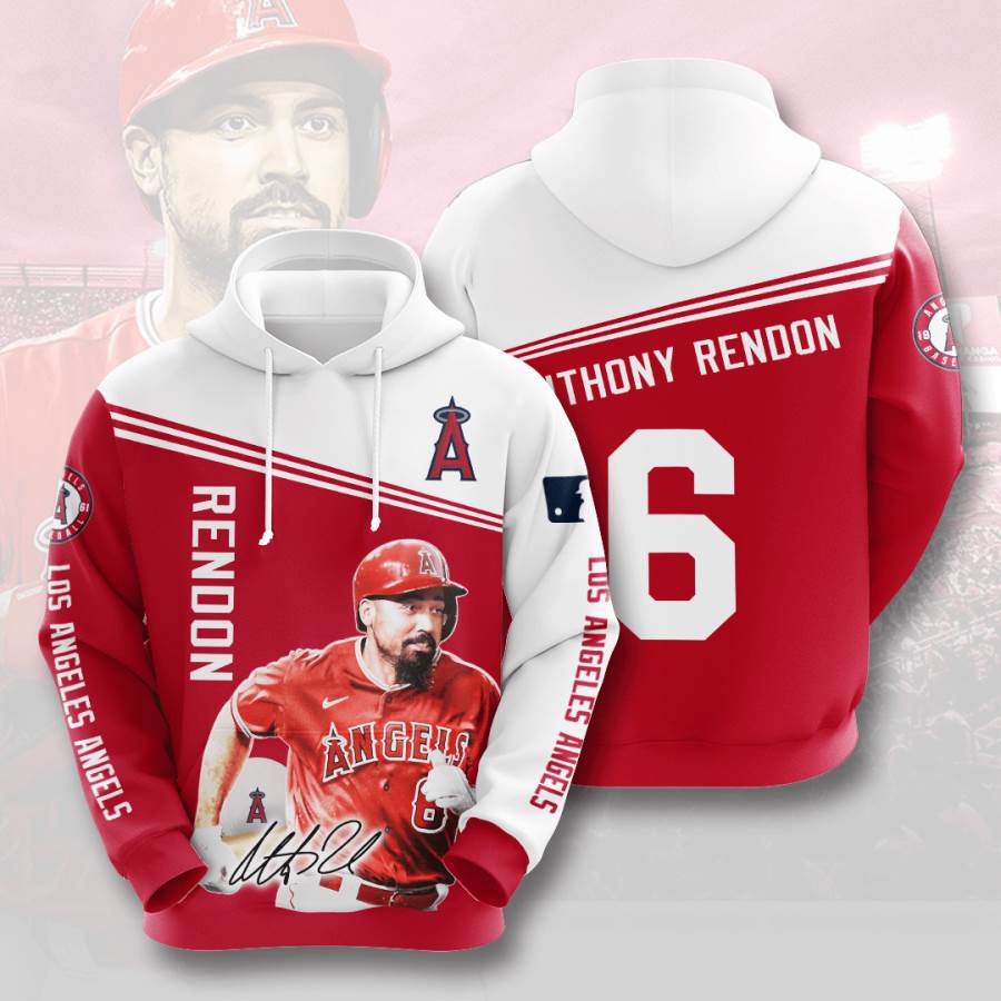 Sports Baseball Mlb Los Angeles Angels Anthony Rendon Usa Hoodie 3D - All Over Print Hoodies For Women