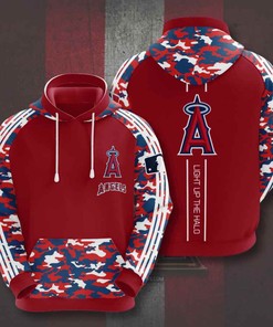 Sports Baseball Mlb Los Angeles Angels Usa Sport All Over Print Hoodie 3D - Mens 3D Hoodies All Over Print