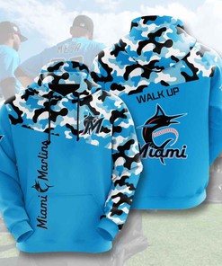Sports Baseball Mlb Miami Marlins Usa Sport All Over Print 3D Hoodie With Graphic Design