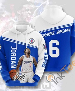 Sports Basketball Nba Los Angeles Clippers Deandre Jordan Usa Hoodie 3D - All Over Print Hoodie Printful