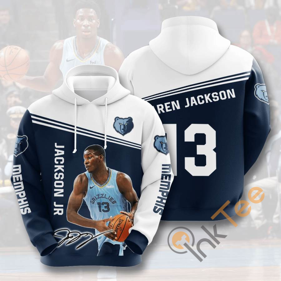 Sports Basketball Nba Memphis Grizzlies Jaren Jackson Jr. Usa All Over Print 3D Hoodie
