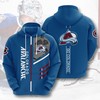 Sports Hockey Nhl Colorado Avalanche 3D All Over Print Zip Up Hoodie - Show Your Support