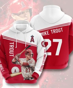 Sports Team Mike Trout Los Angeles Angels Of Anaheim Hoodie 3D - Cool 3D Graphic Hoodies