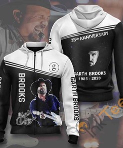 Sporty Garth Brooks Inspired All Over Print 3D Hoodie