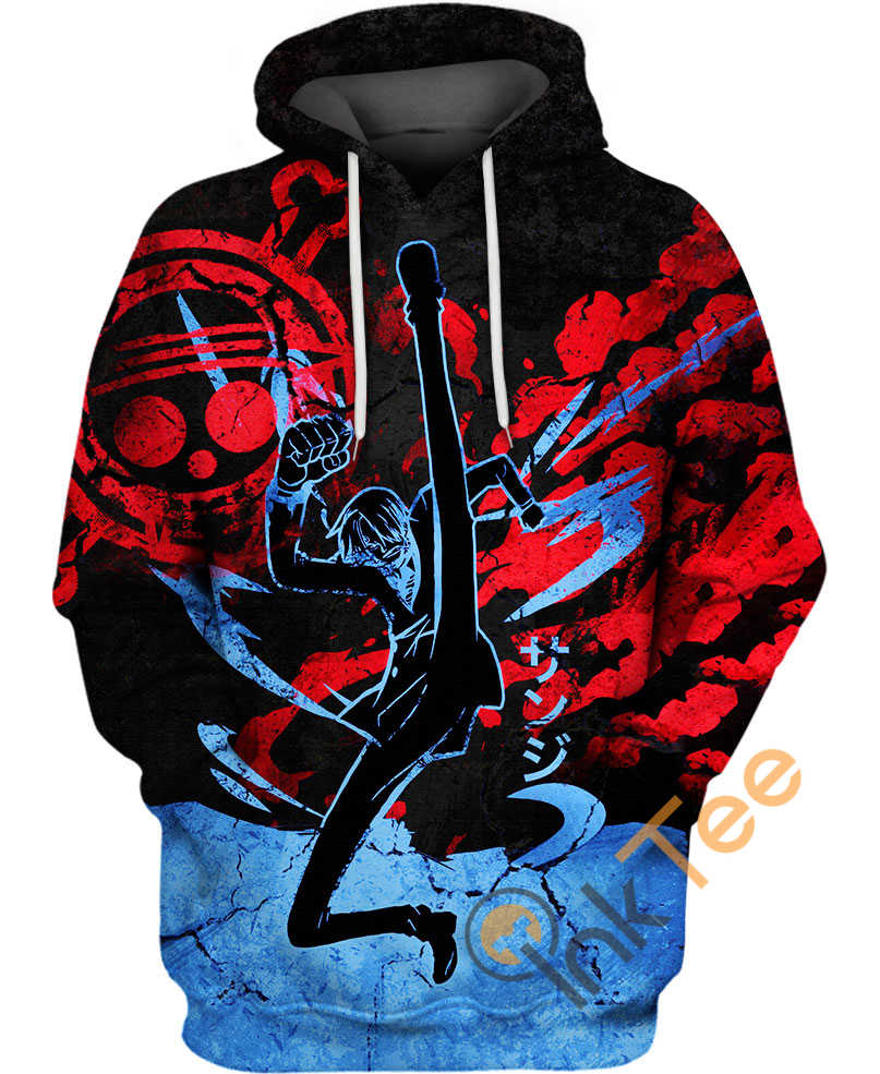 Sporty Heroic Sanji Custom All Over Print 3D Hoodie - Anime Fashion