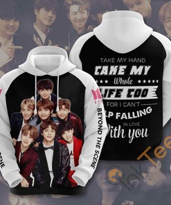 Sporty Kpop Bts All Over Print 3D Hoodie For Fans