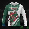 Sporty Minnesota Wild Nhl Bear 3D Hoodie Zip Hoodie