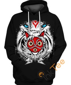 Sporty Princess Mononoke All Over Print Hoodie For Adventurers