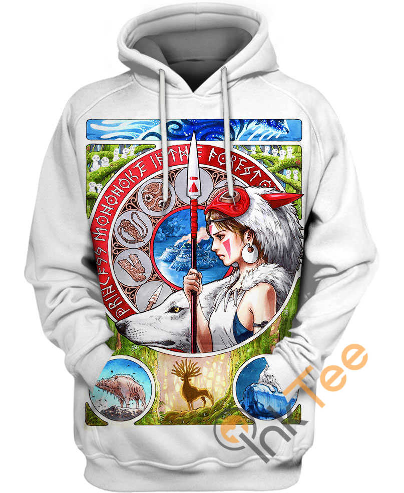Sporty Princess Mononoke Hime All Over Print 3D Hoodie