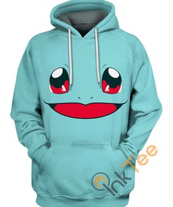 Squirtle Cute Face Hoodie - 3D All Over Print Custom