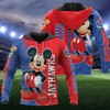 Stand Out In Crowds With Cartoon Character Mickey Hoodie Ncaa Kansas Jayhawks 3D All Over Print Hoodie