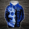 Stand Out In Crowds With Kentucky Wildcats Skull Art 3D Hoodie - Perfect Gifts For Fans