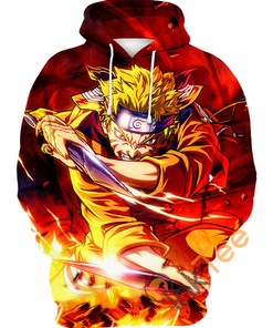 Stand Out With Naruto Uzumaki Angry Hoodie 3D And Bold